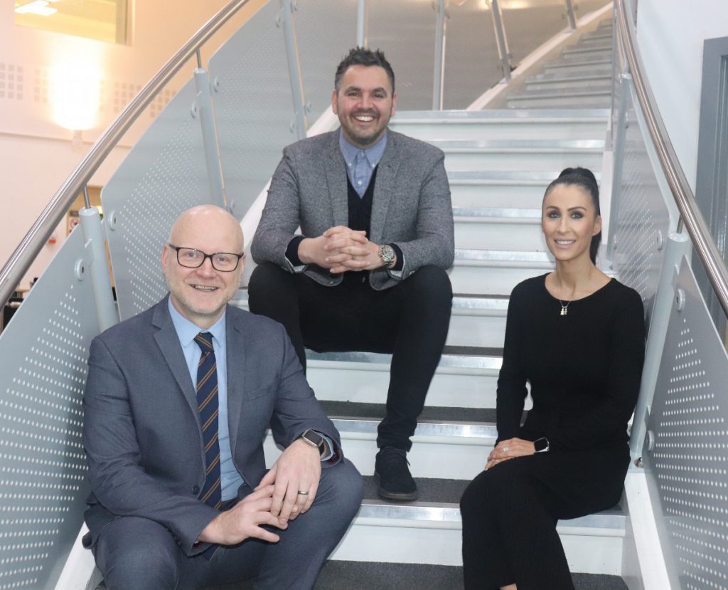 Tees Valley Logistics Academy’s Michael Duffey, and High Tide’s Mark Easby and Kirsten Donkin