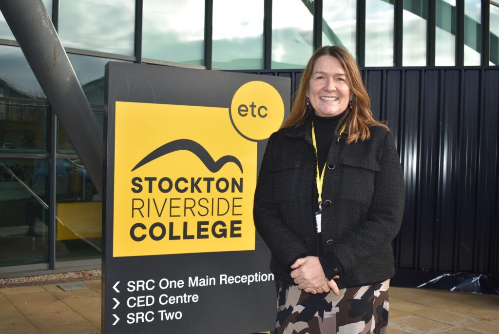 FE Commissioner Ellen Thinnesen OBE visits Stockton Riverside College