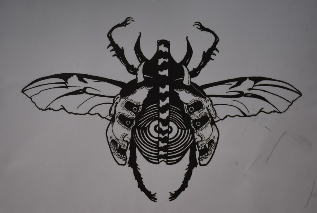 Drawing of a bee