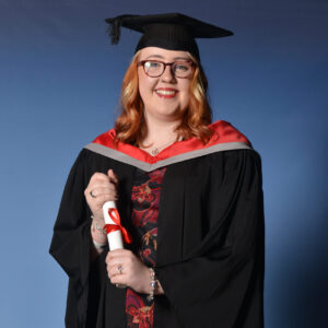 Photo of Katie graduating with PGCE