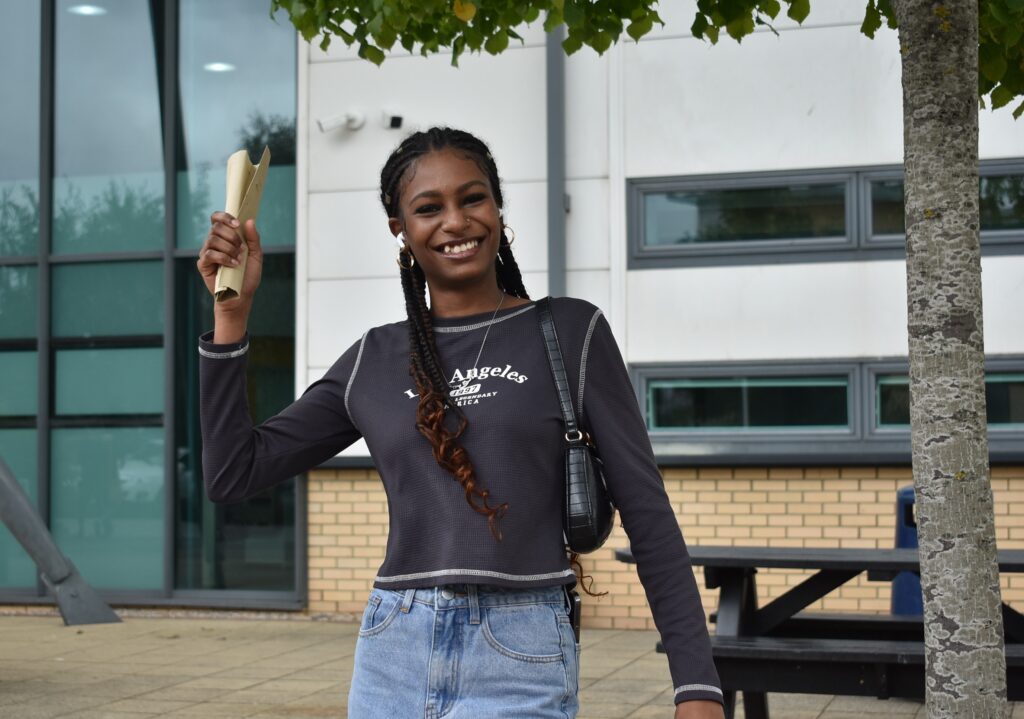 Stockton Riverside College students celebrate results day 2024