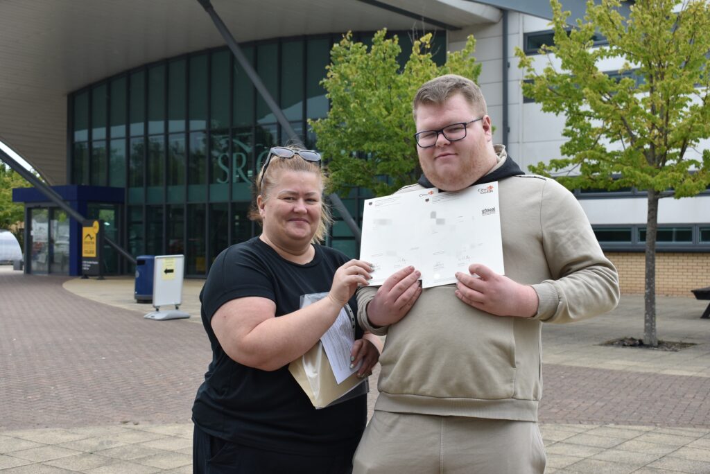 Stockton Riverside College students celebrate level 2 results day 2024