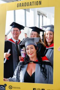 Bernice celebrates graduation day at Stockton Riverside College
