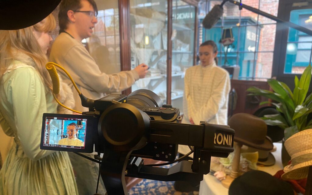 Film and TV students film drama at Preston Park Museum