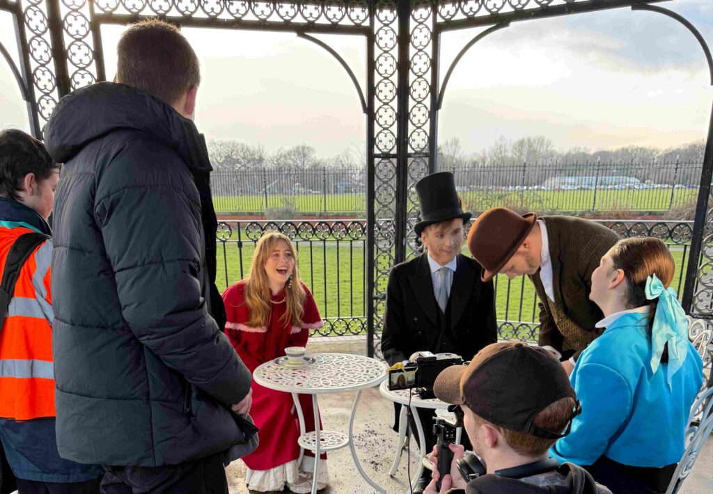 Film and TV students film drama at Preston Park Museum