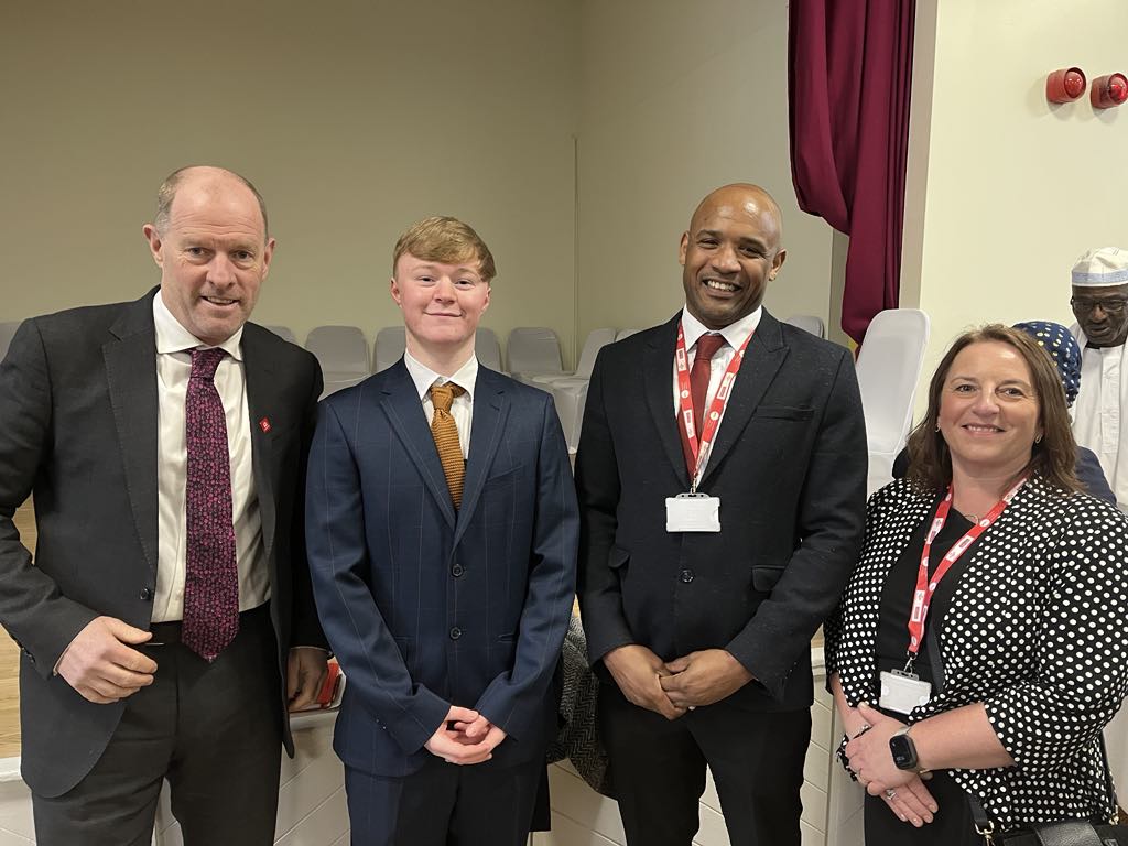 Gillian and Nathan from the Etc. King's Trust team were invited to a catch up with the King when he visited Middlesbrough