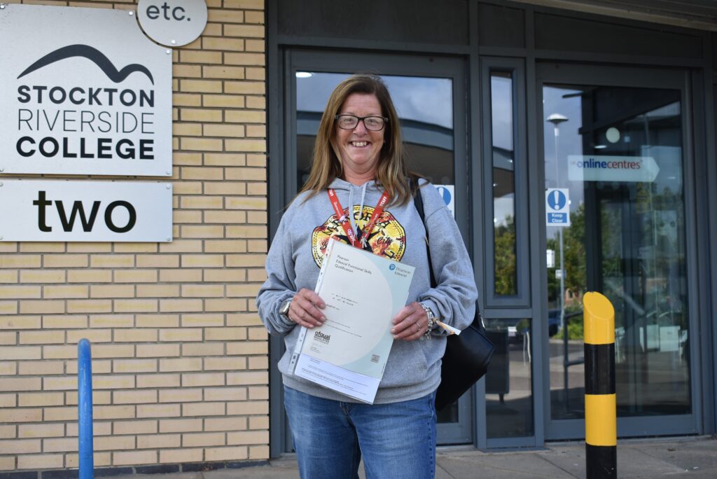 Stockton Riverside College students celebrate results day 2024