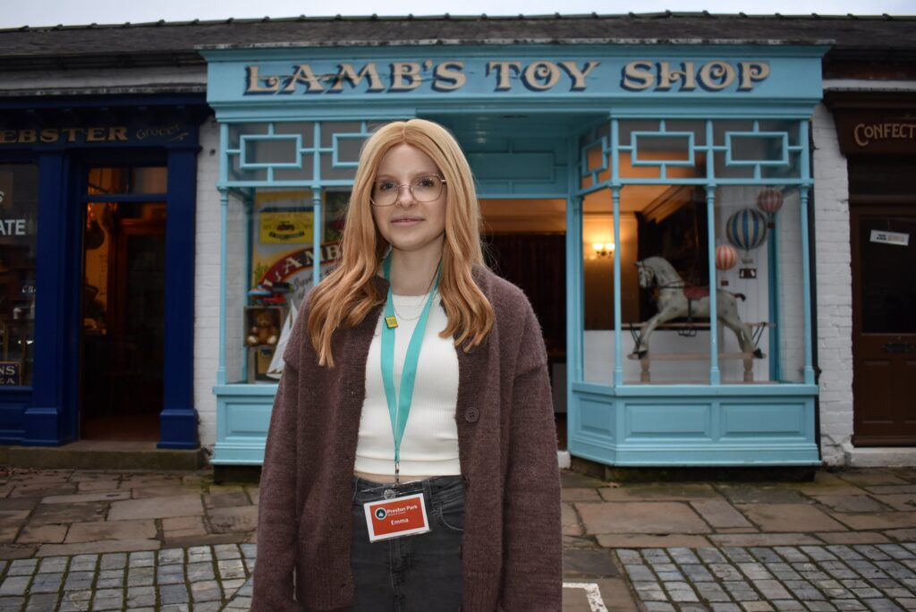 Stockton Riverside College supported intern Emma at Preston Park Museum