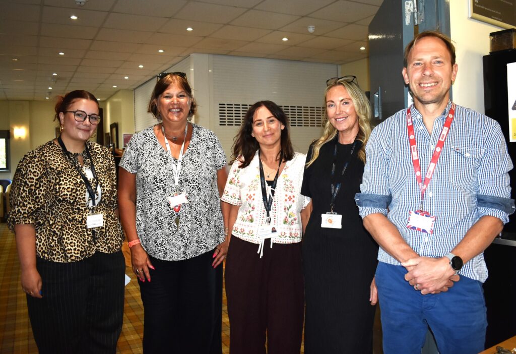 Staff from Stockton Riverside College and Stockton-on-Tees Borough Council at the supported interns summer celebration
