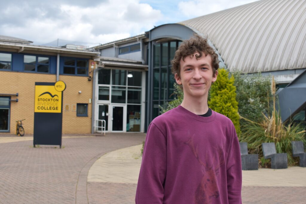 Stockton Riverside College art and design student Jacob