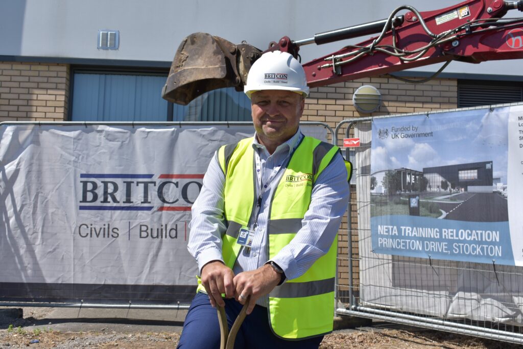 Sean Johnston breaks ground at new NETA Training centre