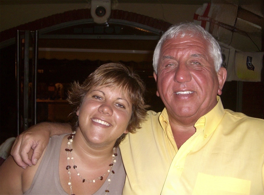 Sian Cameron and her dad, Ian
