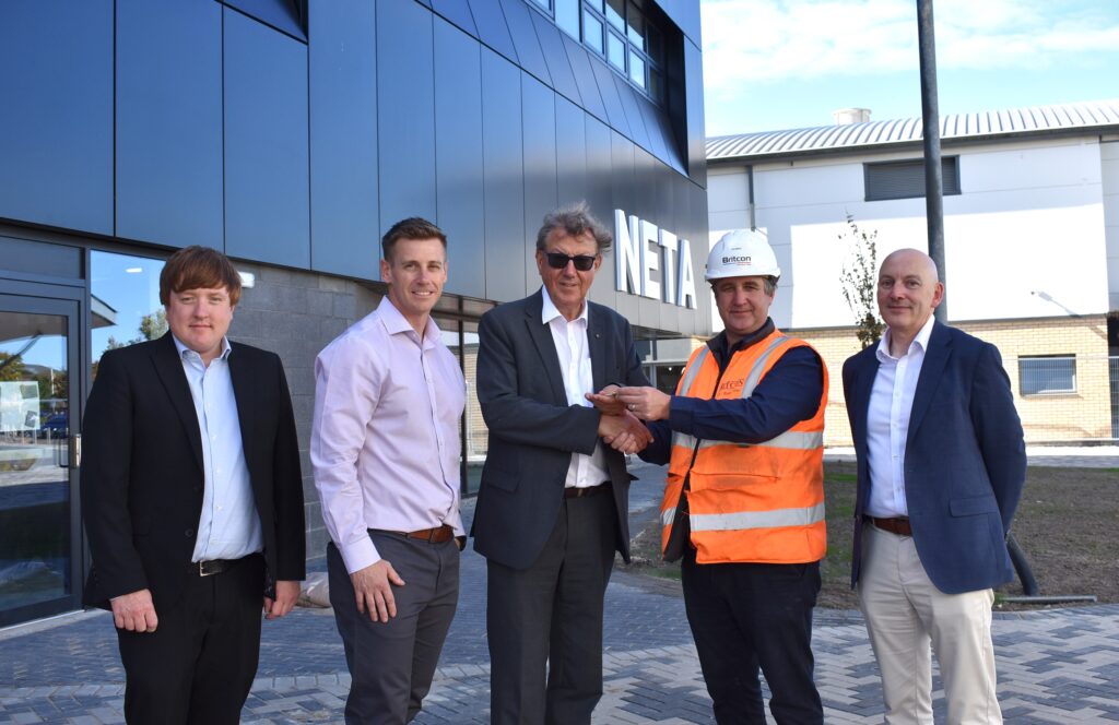 NETA Training key handover at new site in Thornaby
