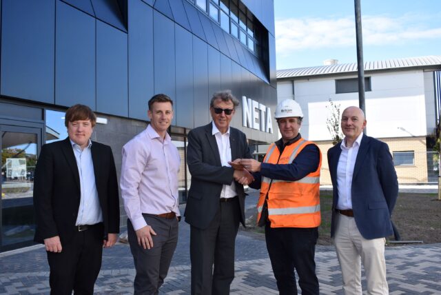 NETA Training key handover at new site in Thornaby