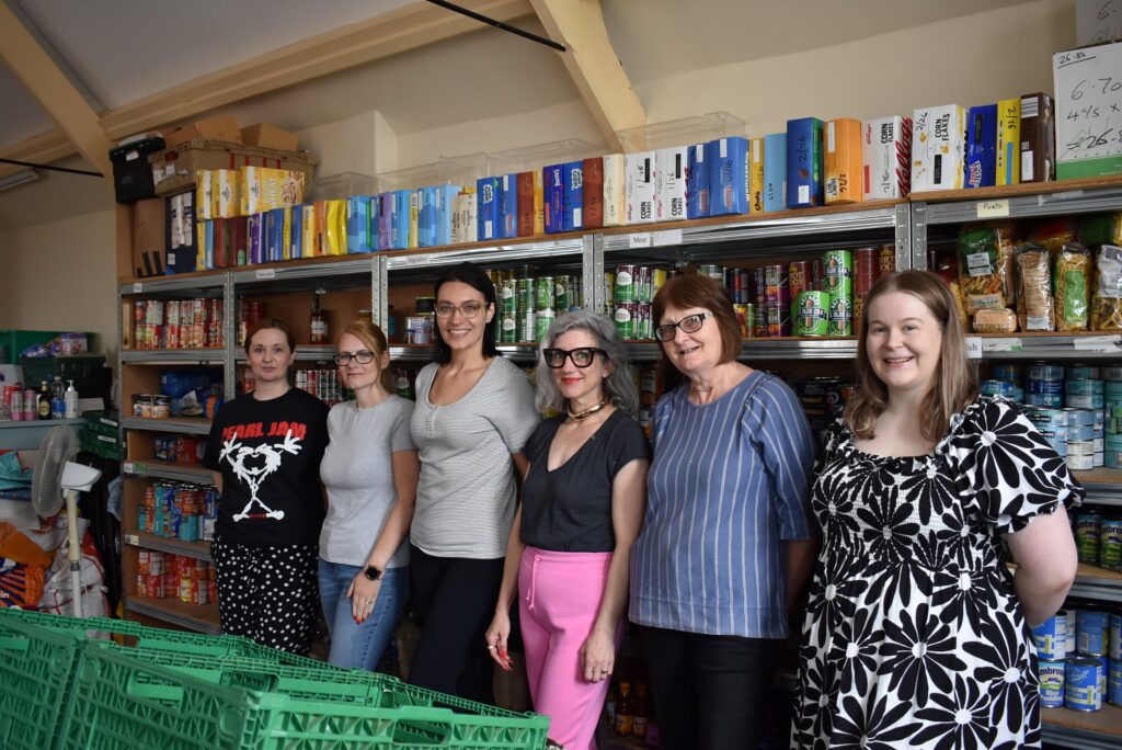 Staff help out at Stockton and Billingham Foodbank
