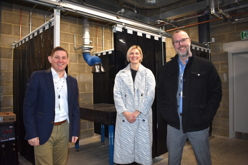 Welding facility at Redcar and Cleveland College