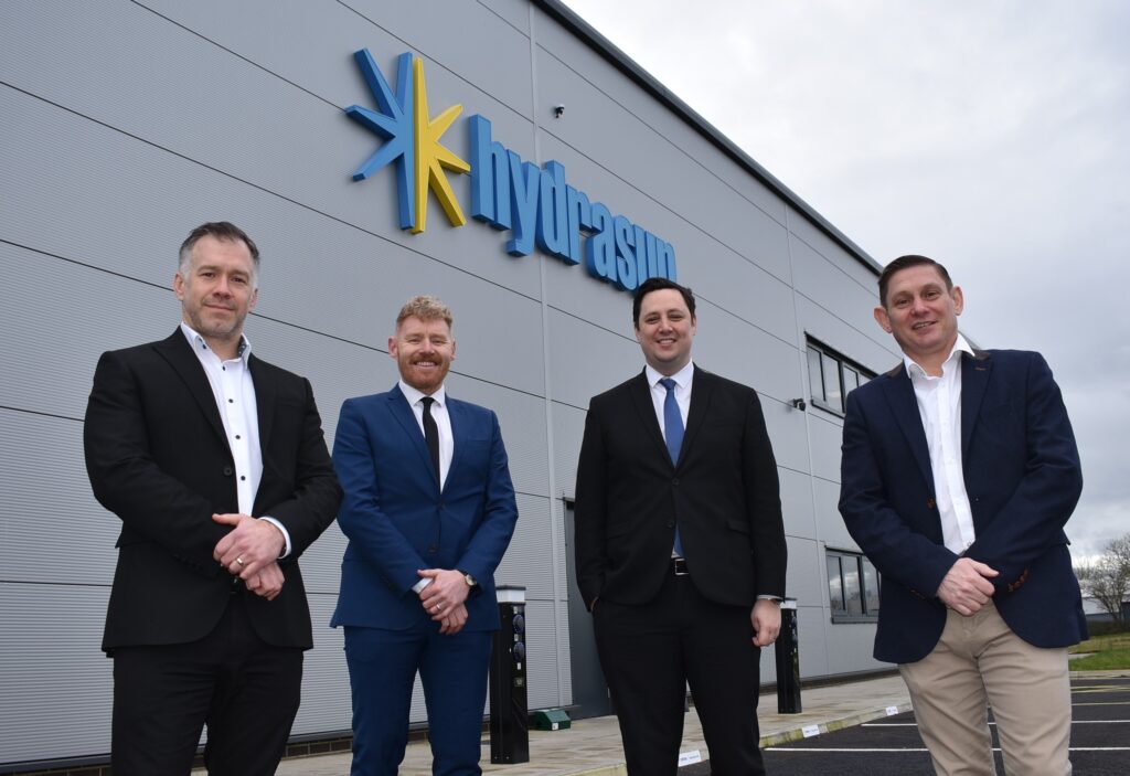 Hydrasun team with Jason Faulkner and Ben Houchen