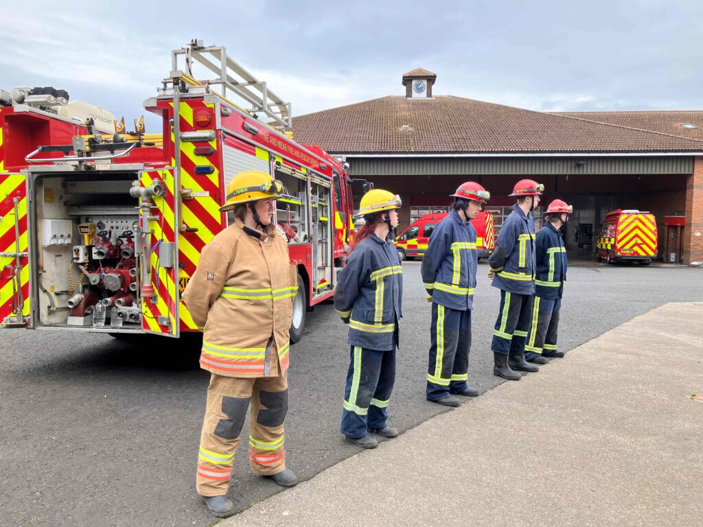 Tyne and Wear Fire and Rescue Service King's Trust team take on Relay Across the Region