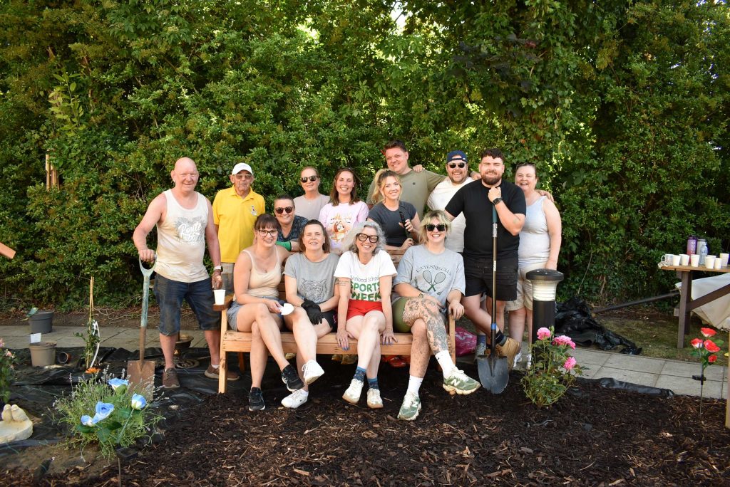 Etc. staff revamped the outdoor space at Millbeck care home in Norton.