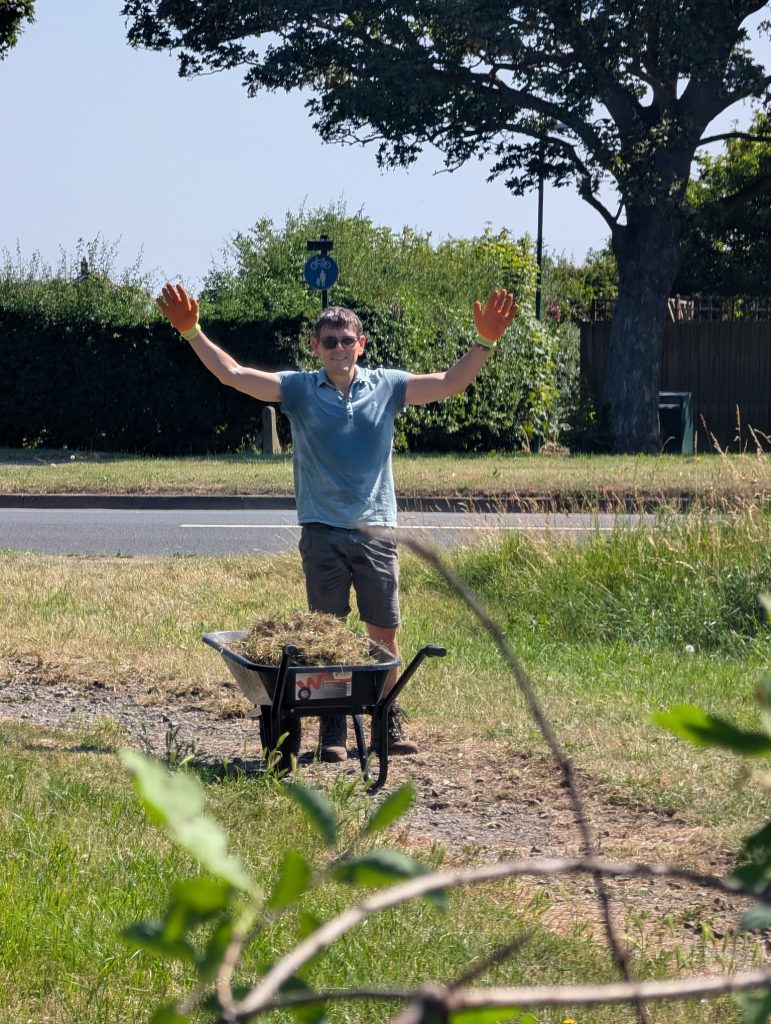 Etc. chief executive and group principal, Grant Glendinning, at Fox Rush Farm Community Woodland.