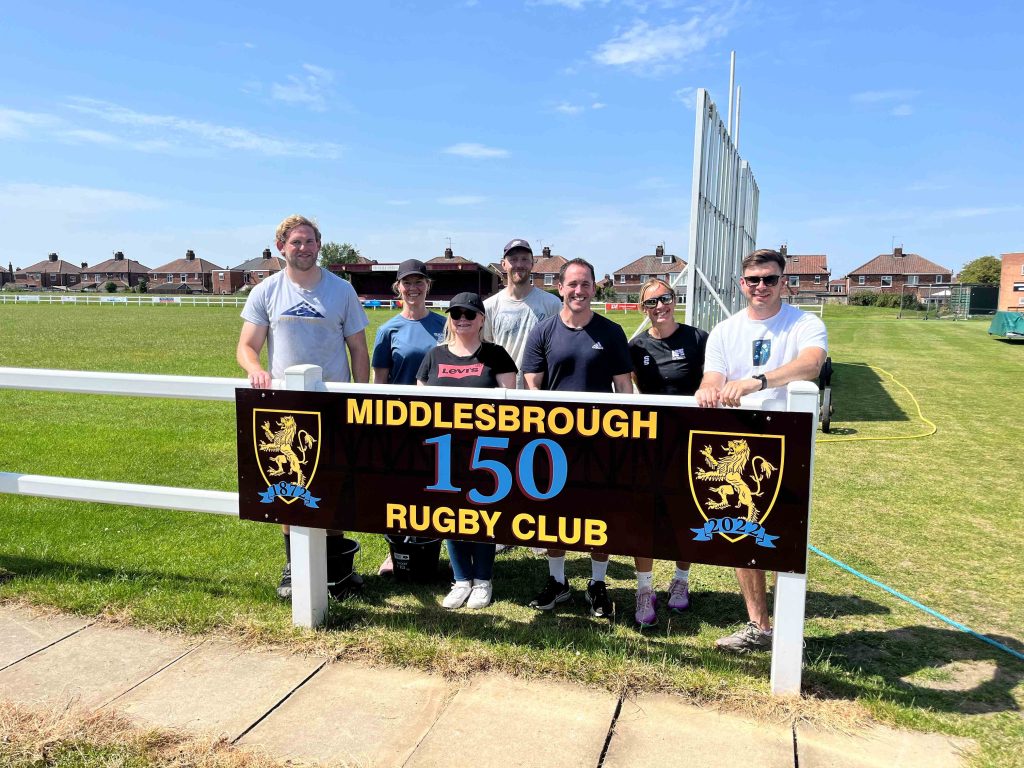 Etc. staff at Middlesbrough Rugby Club.