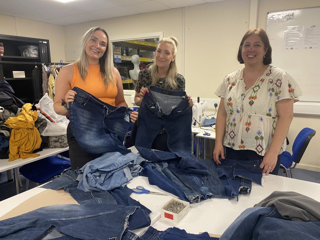 Etc. staff were stitching and mending at Daisy Chain's Mend It Don’t Rag It and Neuthread programmes.